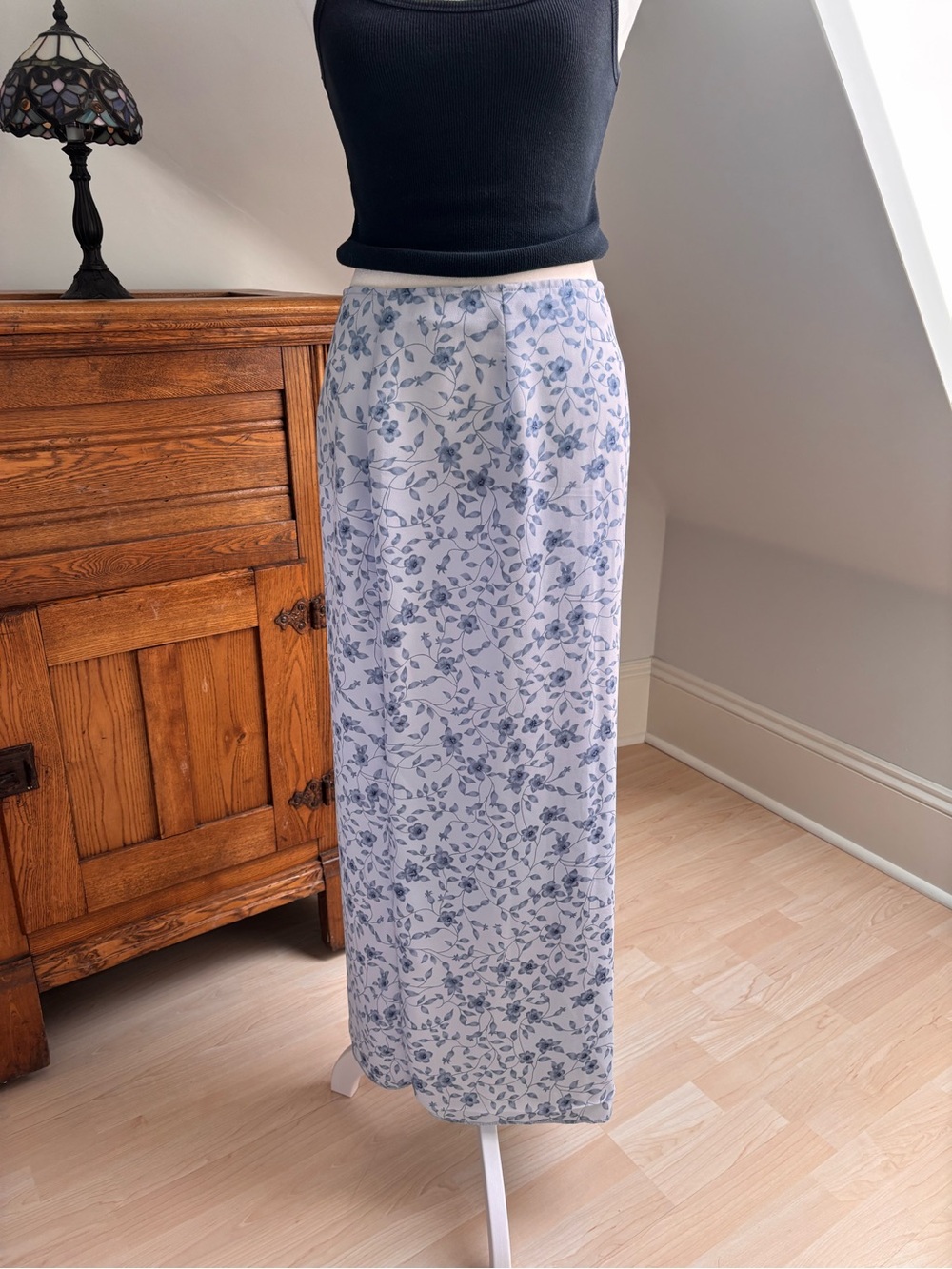 Garage Floral Maxi Skirt 💙